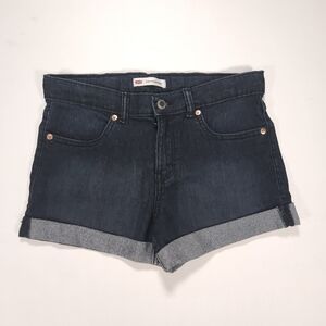 Levis Teenager Cuffed Girlfreind Shorts Girls Size 14 Blue Excellent Condition